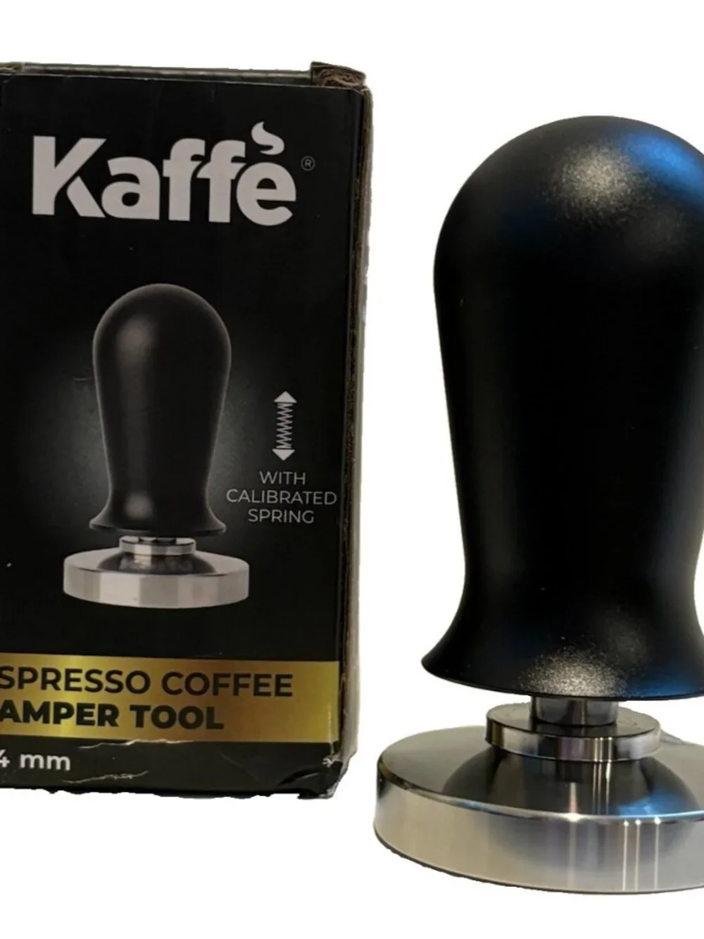 Kaffe Espresso Coffee Tamper With Spring 54mm Stainless Steel Barista Tool